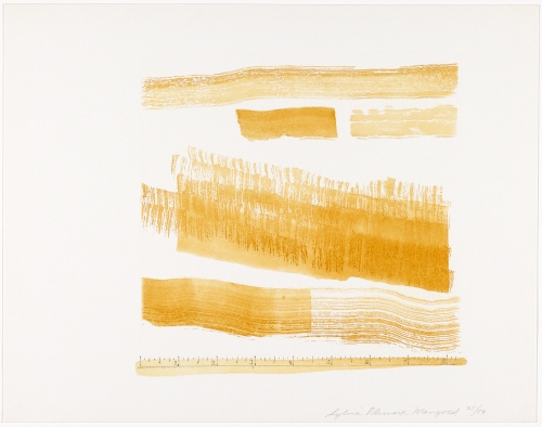 Sylvia Plimack Mangold (born 1938, US), Untitled, from the portfolio Aquatint, Sugarlift, and Golden Changes, 1977. 