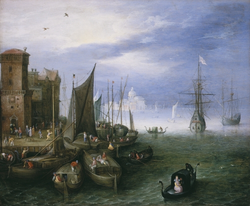  Jan Brueghel the Elder, The Port of Venice, 1500s. 