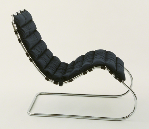  Ludwig Mies van der Rohe (designer, 1886–1969, Germany/United States) and Bamberg Metallwerkstätten (maker, firm established 1931, Berlin), MR Chaise Longue (model 104), 1931. 