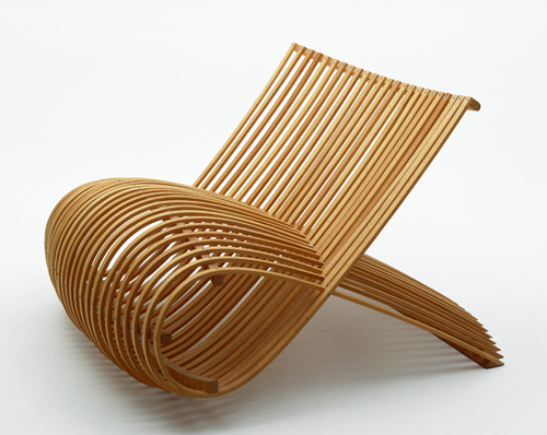 Marc Newson (designer, born 1963, Australia) and Cappellini S.p.A. (manufacturer; firm founded 1946; Arosio, Italy), Wood Chair, 1988. 