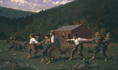 Winslow Homer (1836–1910, United States), Snap the Whip, 1872. 