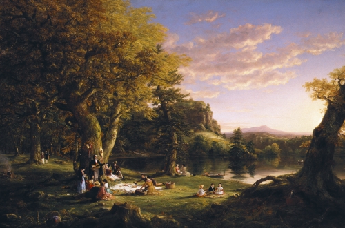 Thomas Cole (1801–1848, United States), The Picnic, 1846. 
