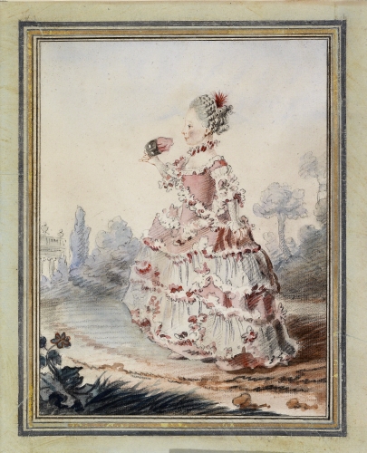 Louis Carrogis de Carmontelle (1717–1806, France), Mademoiselle d’Azincourt, 1759.