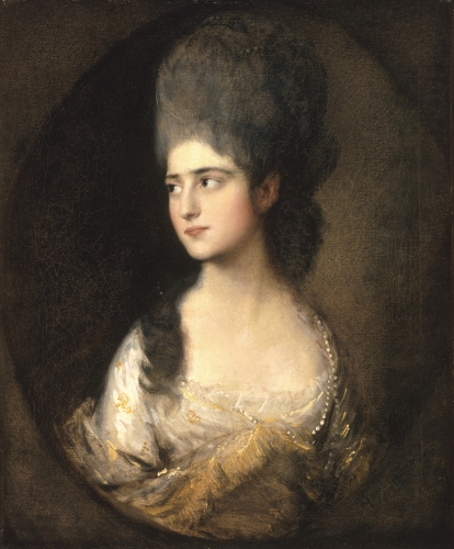  Thomas Gainsborough (1727–1788, Britain), Miss Linley (Later Mrs. Richard Brinsley Sheridan), ca. 1775. 