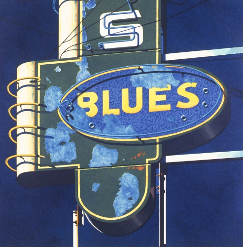 Robert Cottingham (born 1935), Blues, 1989.