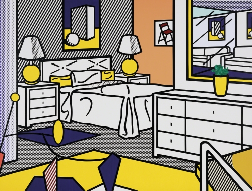 Roy Lichtenstein (1923–1997), Interior with Mobile, 1992.