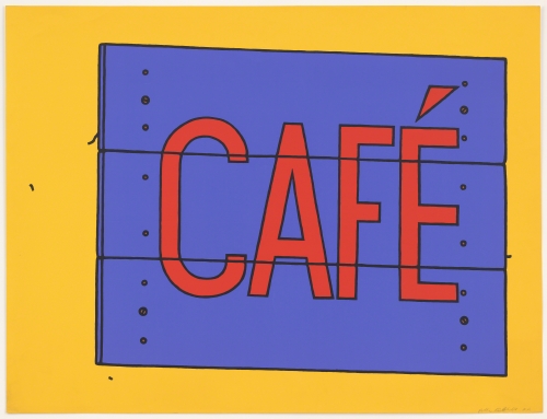Patrick Caulfield, Café Sign, 1968. 