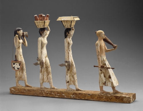 Egypt, Offering Bearers, from the Tomb of Djehutynakht, Deir el-Bersha, 2040–1926 BCE.