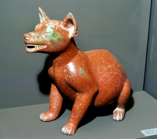  Mexico, Colima Culture, Male Dog, 300 BCE-500 CE. 