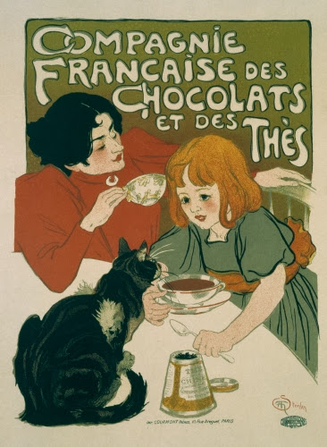 Théophile-Alexandre Steinlen (1859–1923), Poster for Compagnie Française des Chocolats and des Thés, 1895. 