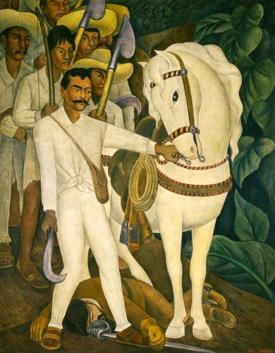 Diego Rivera (1886–1957, Mexico), Agrarian Leader Zapata, 1931. 