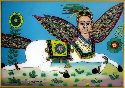 Gora Mbengue (1931–1988, Wolof People, Senegal), Al-Buraq, 1975. 