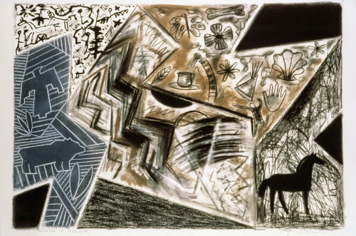 Jaune Quick-to-See Smith (born 1940, Salish/Cree/Shoshone), Sources of Strength, 1990.