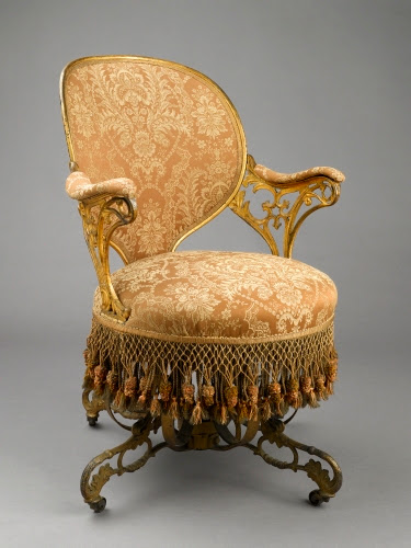 Thomas E. Warren (1808–?, designer, United States); and American Chair Company (1826–1958, Troy, NY, maker), Centripetal Spring Chair, ca. 1849–1858.