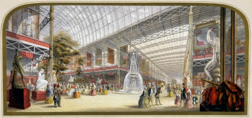 George Baxter (1804–1867, Britain), The Great Exhibition (at the Crystal Palace), 1851.