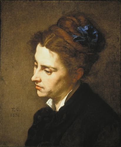 Thomas Couture (1815-1879, France), Head of a Woman, 1876. 
