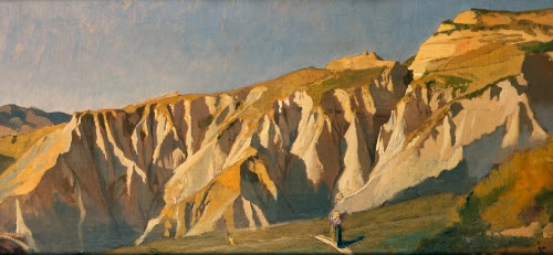 Elihu Vedder (1836–1923, United States), Cliffs of Volterra, 1860. 