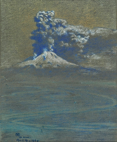 Charles Caryl Coleman (1840–1928, United States), A Shower of Ashes Upon Ottaviano, April 14, 1906. 