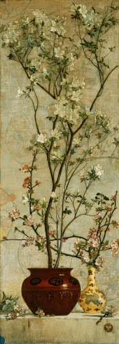Charles Caryn Coleman, Still Life with Azaleas and Apple Blossoms, 1878.