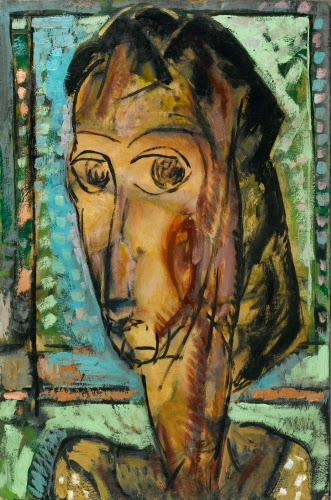 Alfred Maurer (1868–1932, United States), Head of a Girl, 1929.