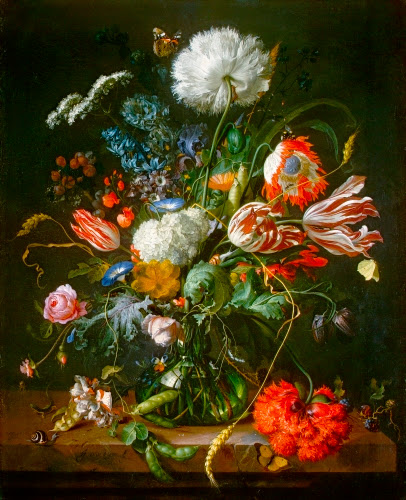 Jan de Heem (1606–1683/1684, Netherlands), Vase of Flowers, ca. 1660.