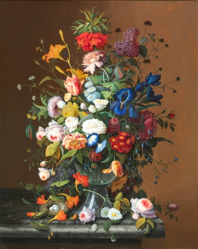 Severin Roesen (ca. 1815/1816–ca. 1872, US, born Germany), Flower Still Life, 1853.