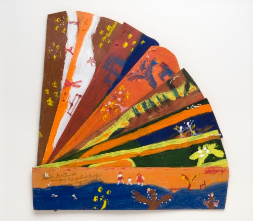 Sister Gertrude Morgan (1900–1980, United States), Church Fan, ca. 1970. 
