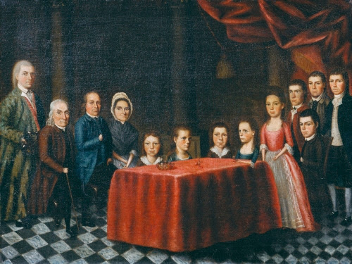 Edward Savage (1761–1817, US), The Savage Family, ca. 1779. 