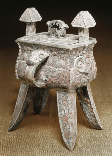 China, Fang jia (ritual wine-warming vessel), 1200s–1100s BCE. 