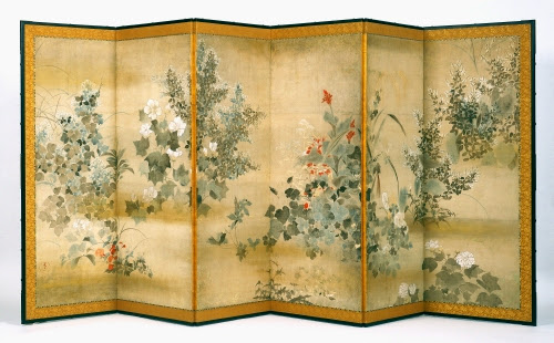 Kitagawa Sosetsu (ca. 1620–1660, Japan), Autumn Flowers. 