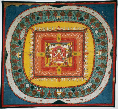 Nepal, Mandala of Siva and Shakti, mid- to late-1700s.