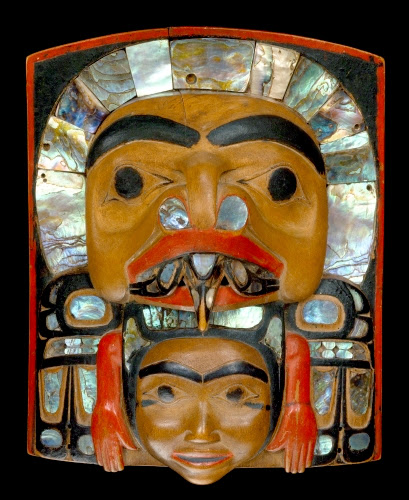  Attributed to Simeon Stilthda (ca. 1799–1889, Haida Culture, British Columbia), Crest frontlet, ca. 1850. 