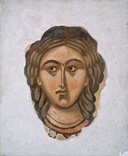 Byzantine, Head of a Saint, 1100s–1300s. 