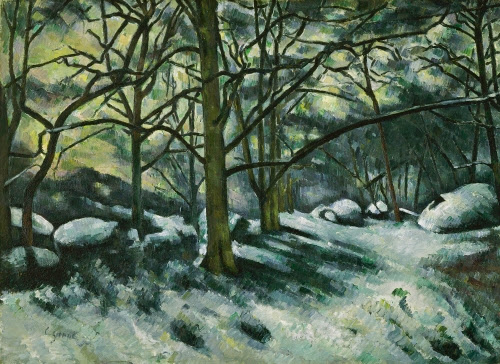 Paul Cézanne (1839–1906, France), Melting Snow, Fontainebleau, 1879–1880. 