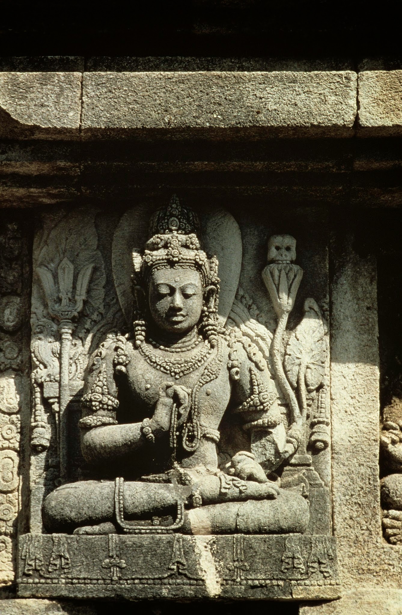 Java, Indonesia, Siva Temple, Loro Jonggrang, sculpture: Guardian of a Direction. 