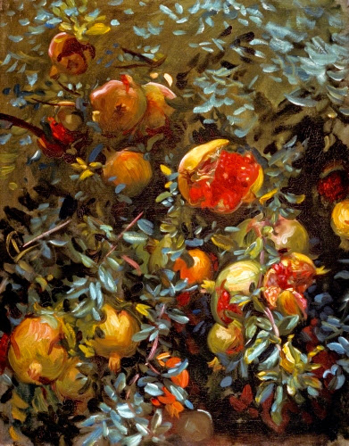 John Singer Sargent, Pomegranates, Majorca, ca. 1908. 