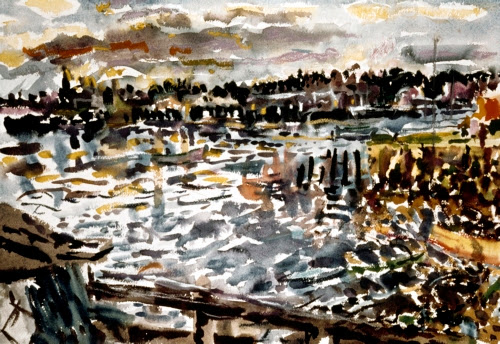 Nell Blaine, Brisk Day, 1974. 