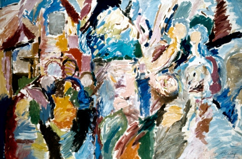 Nell Blaine, Outdoor Festival, 1954. 