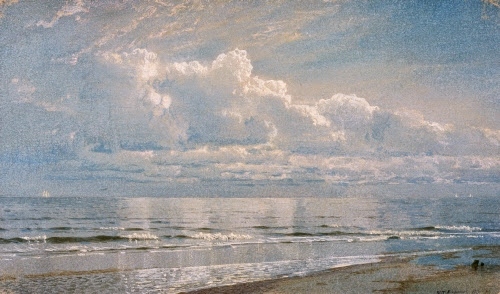 William Trost Richards (1833–1905, US), Thunderheads at Sea: the Pearl, 1871. 