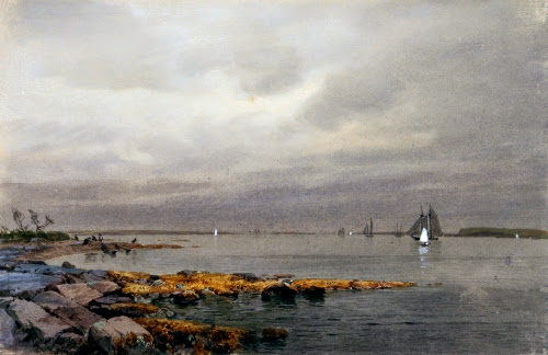 William Trost Richards, Calm Before a Storm, Newport, 1874. 