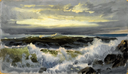 William Trost Richards, A Rough Surf, after 1890. 