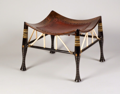 Liberty and Company (firm established 1875, London and Paris), “Thebes” Stool, ca. 1880–1883.