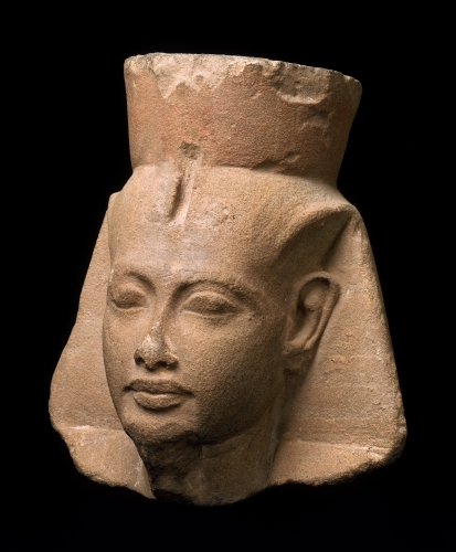 Ancient Egypt, Head of Tutankhamun, 1336–1327 BCE. 