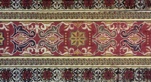 Spain, Textile fragment, 1300s or 1400s. 