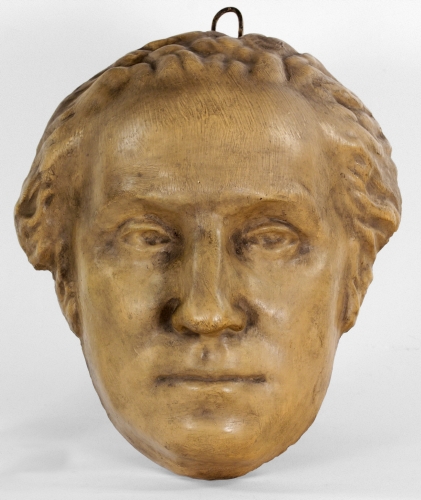 Jean-Antoine Houdon, Life mask of George Washington, ca. 1785. 