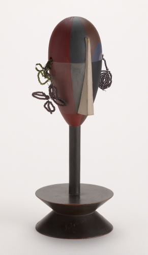 Sophie Taeuber-Arp (1889–1943, Switzerland), Dada Head, 1920.