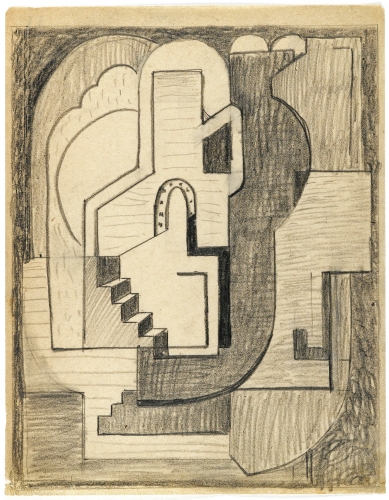  Blanche Lazzell (1878–1956, US), Sketch for an Abstraction, 1924.