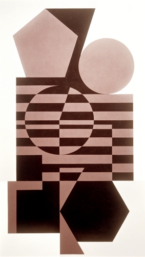 Victor Vasarely (1908–1997, Hungary-France), Gerode III, 1956. 