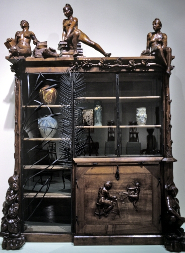 François-Rupert Carabin (1862–1921 France), Bookcase, ca. 1889–1890. 