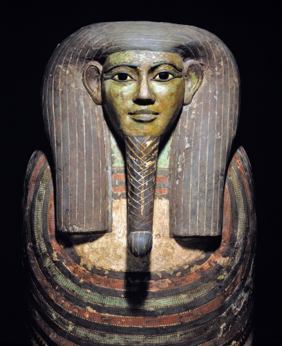 Ancient Egypt, Head of the Coffin of Horankh, ca. 700 BCE. 